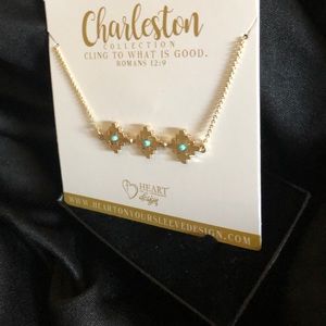 New Geometric 14k Gold Necklace